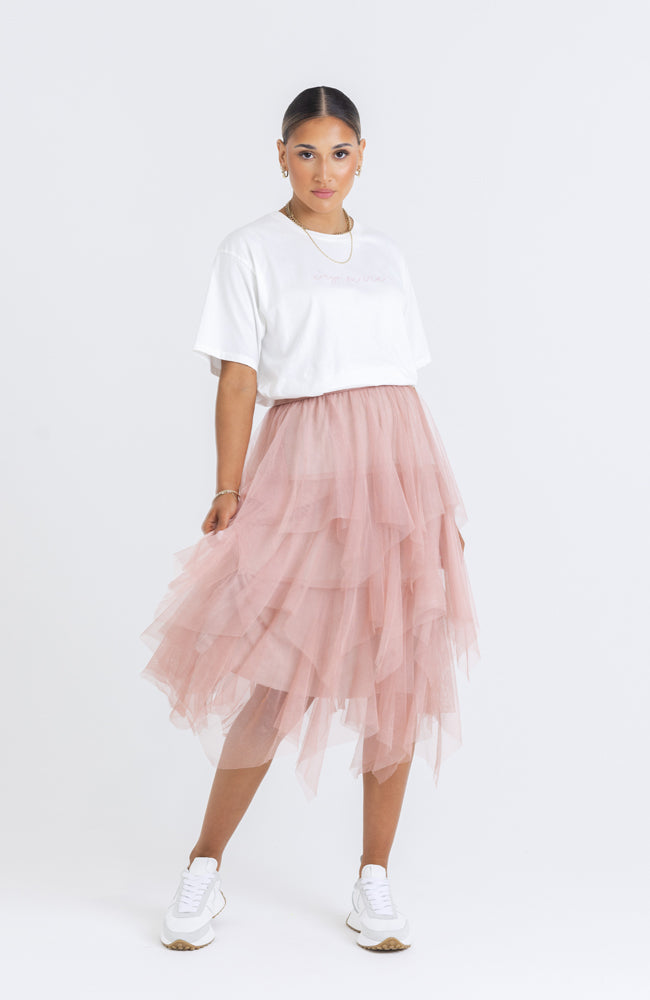 Pink midi shop ballet skirt