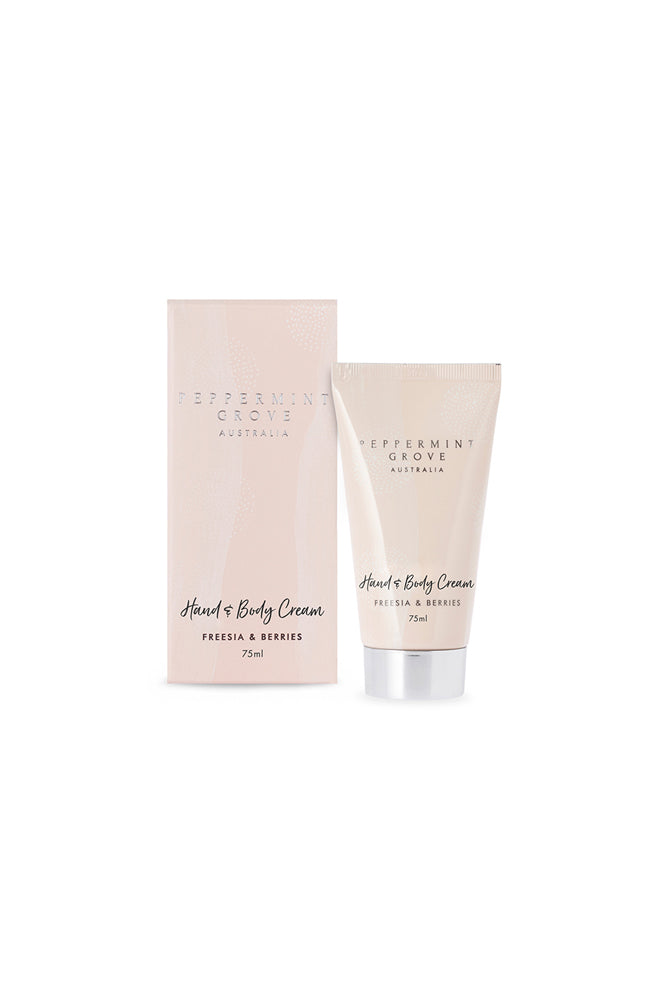 Freesia And Berries Hand Cream Tube 75ml By Peppermint Grove Harlow