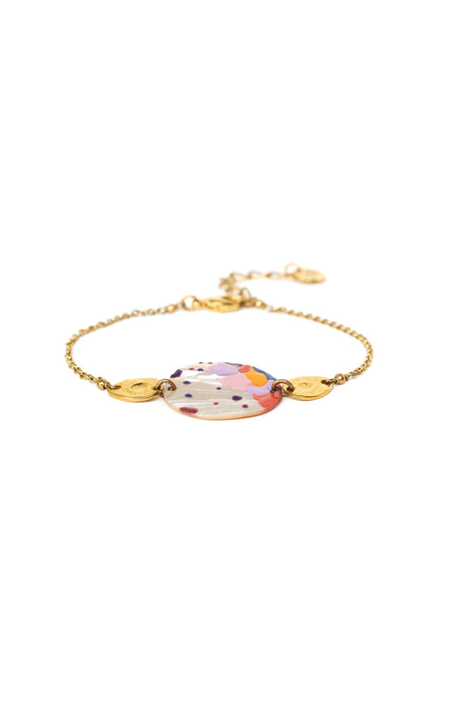 ROSY Round Disc Shell Bracelet