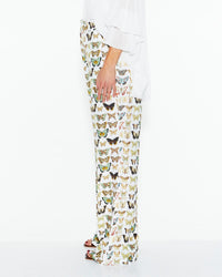 Taking Flight Pant - White Butterfly