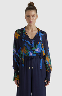 Twilight Blouse - Navy Floral