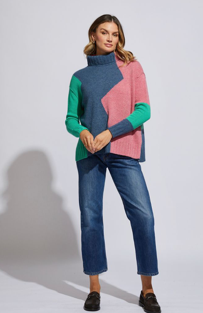 Ziggy Zag Jumper - Denim