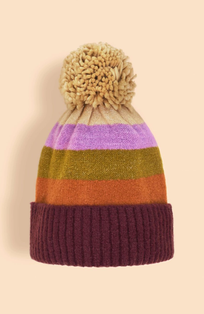 Lilia Bobble Hat - Mixed Vintage