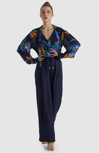 Twilight Blouse - Navy Floral