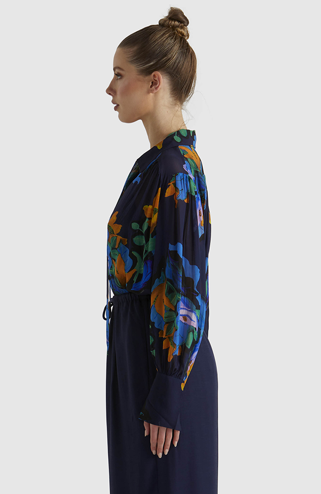 Twilight Blouse - Navy Floral