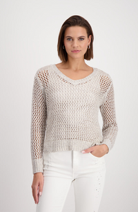 Peanut V Neck Pullover