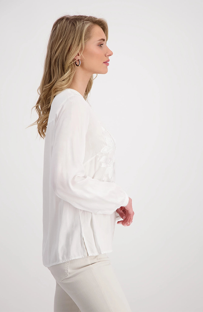 Embroidered Blouse in White