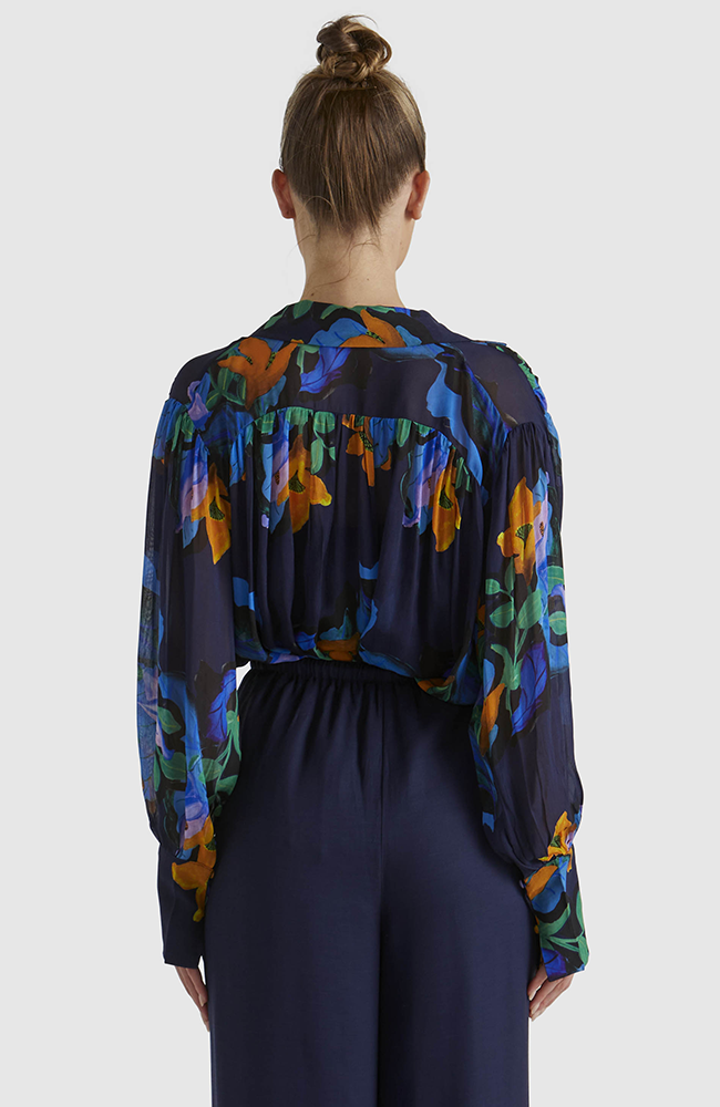 Twilight Blouse - Navy Floral