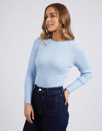 Greta Long Sleeve - Pale Blue