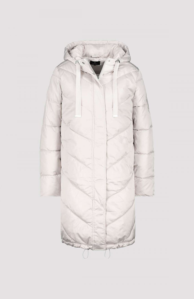 Quilted Puffer Coat - Stone