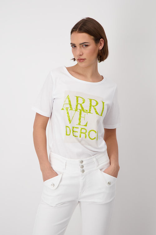 Arrivederci Decorative T-Shirt - White Green