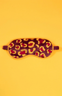 Luxury Lavender Eye Mask - Leopard Damson