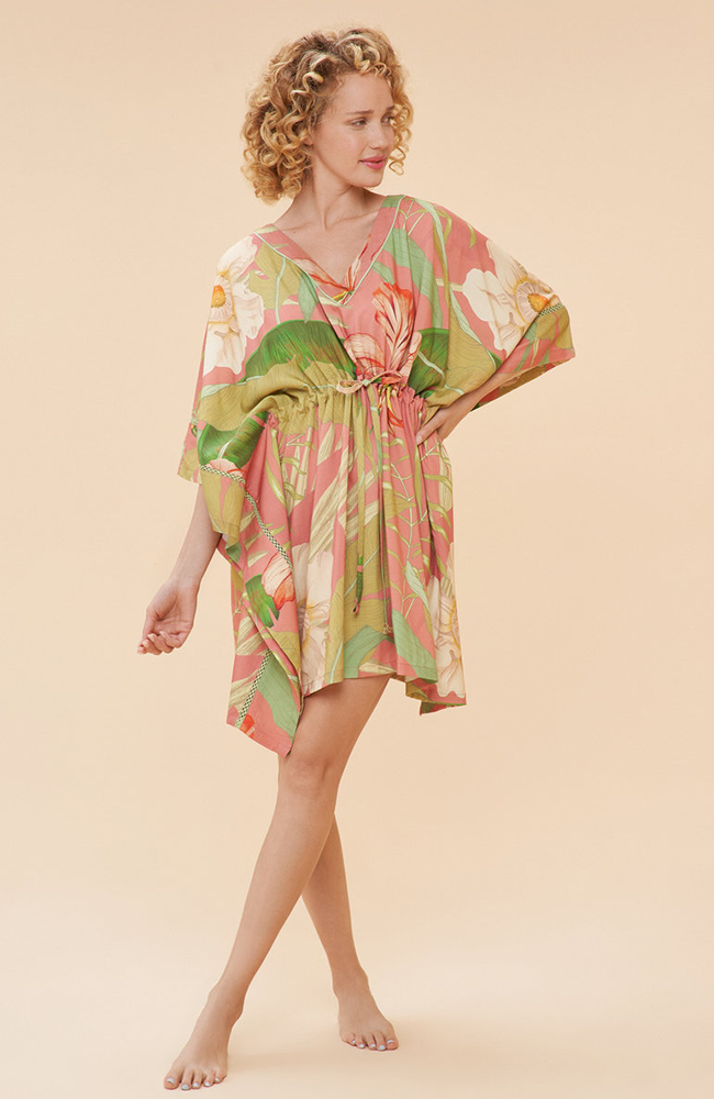 Beach Cover Up - Delicate Tropical, Candy