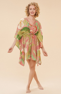 Beach Cover Up - Delicate Tropical, Candy