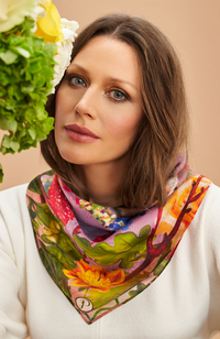 Whimsical Woodland Scarf - Lilac