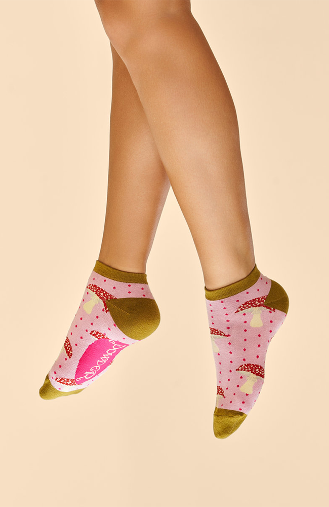 Tiny Toadstools Trainer Socks