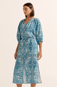 Sojourn Dress - Sapphire Tile