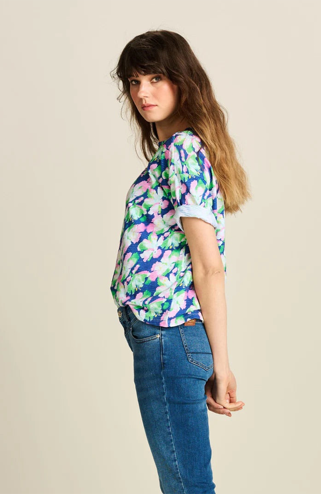 Lilies Blue T Shirt