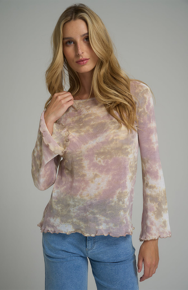 Cornwall Top - Lavender Tie Dye