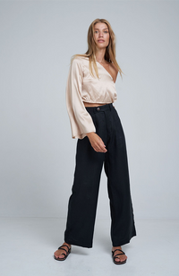 Day Linen Pant - Black