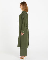 Alter Ego Duster Shirt Dress - Olive