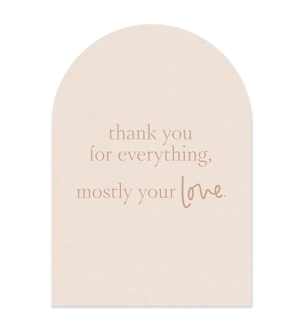 Thank You For Everything Card