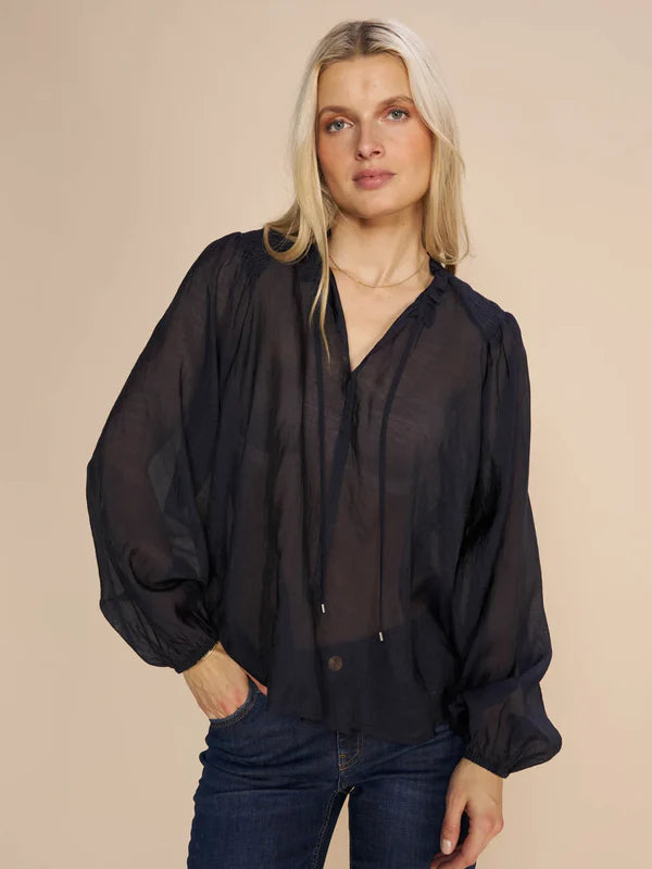 Eisa Blouse - Salute Navy