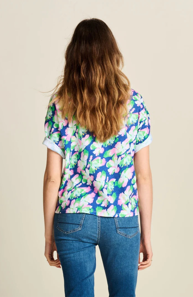 Lilies Blue T Shirt