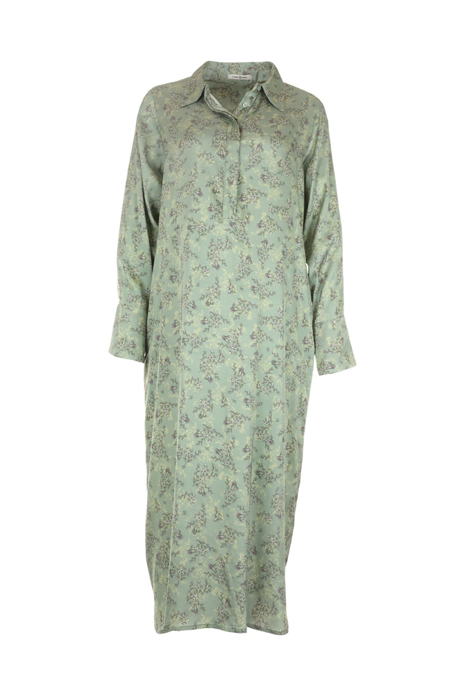 Ziva Soft Flower Dress  - Light Jade