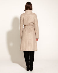 Choose You Longline Coat - Oatmeal Marle