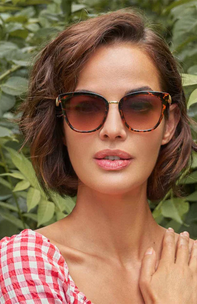 Luxe Natalia Sunglasses - Tortoiseshell/Glitter