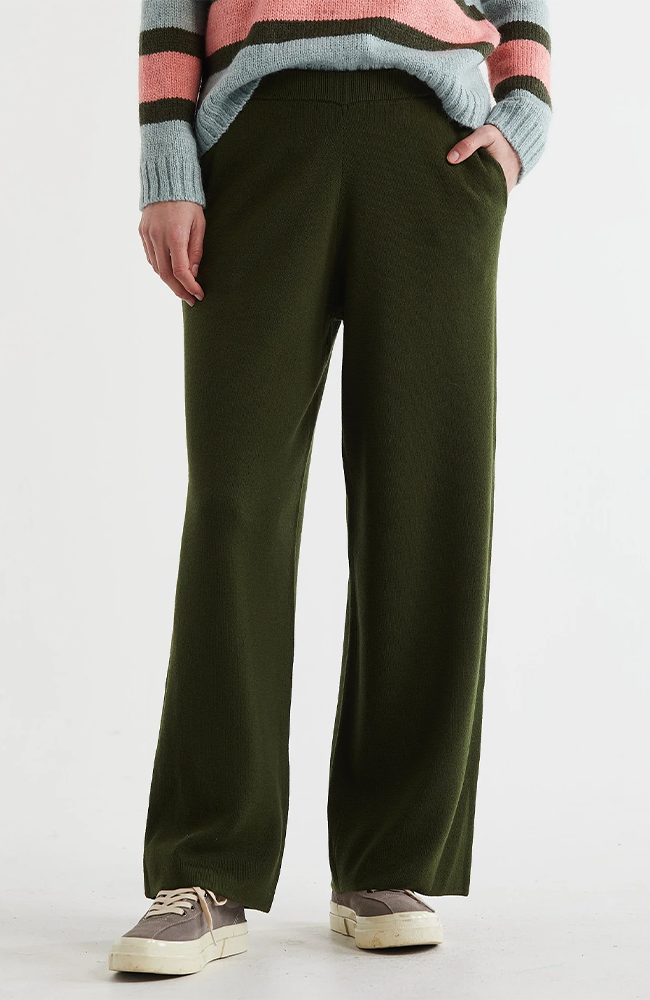 Milano Knit Pant - Olive