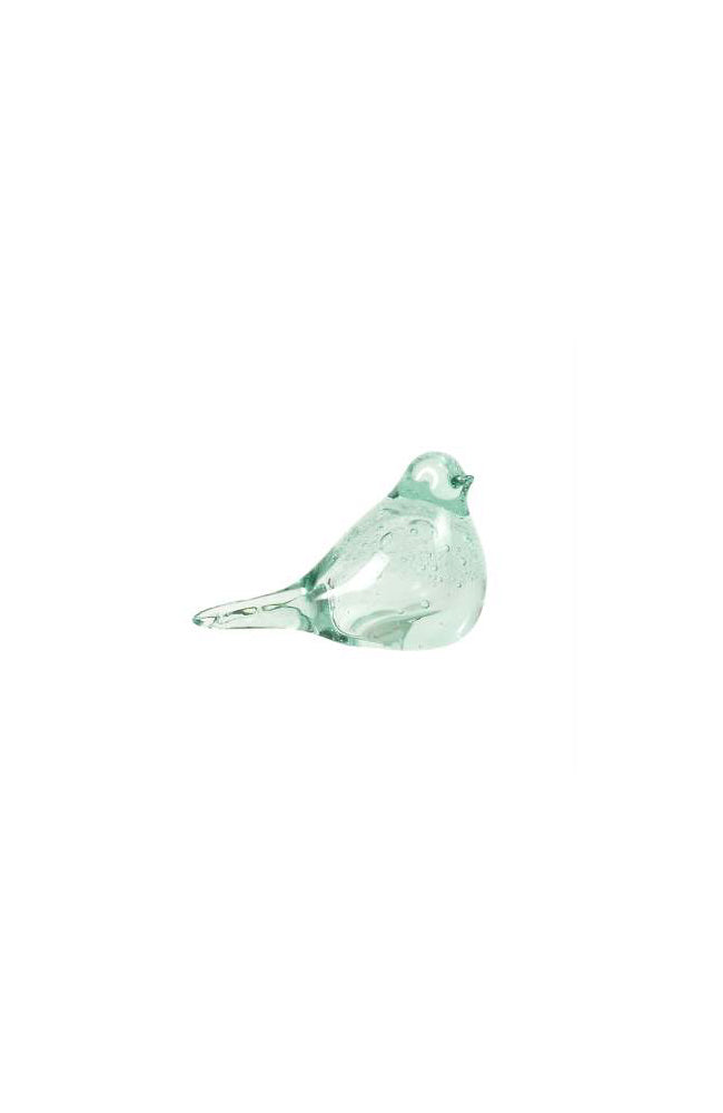 Mindy Green Glass Bird Medium