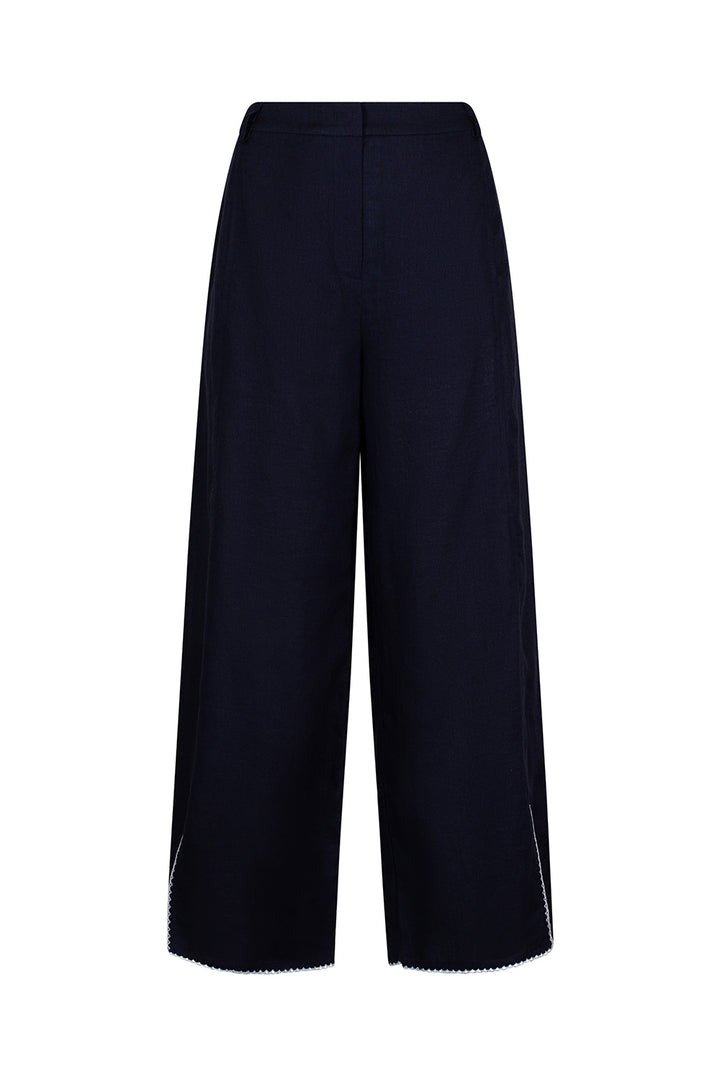 Viva Linen Pant - Indigo