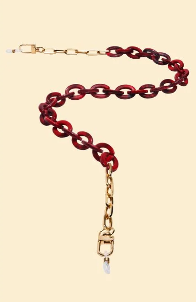 Sunglasses Chain - Block Ruby