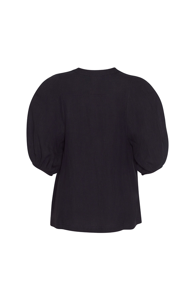 Echo Linen Top - Midnight