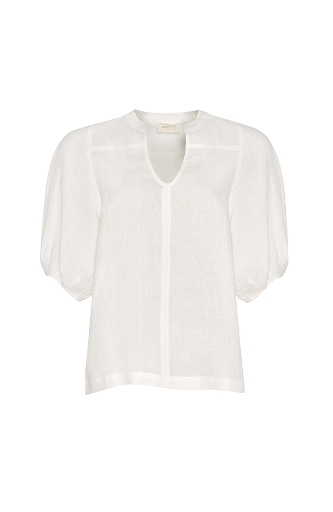 Echo Linen Top - White