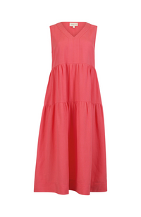 Sunshine Midi Dress - Coral