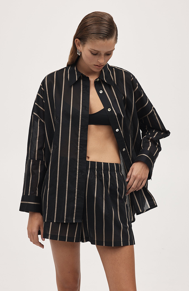 Eddie Shirt - Black Stripe