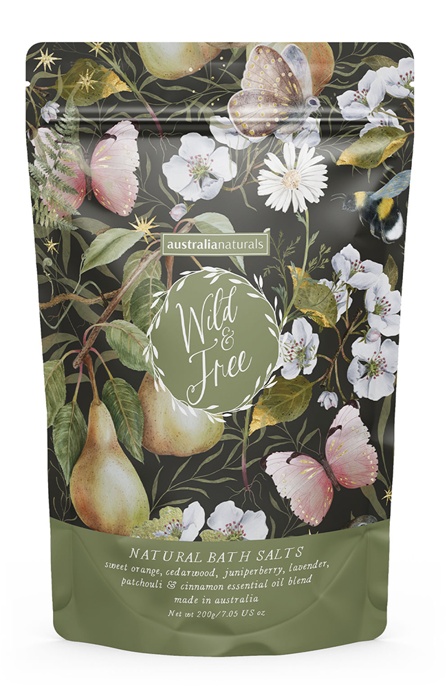 Wild & Free Bath Salts 200g