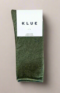 Glitter Lurex Socks - Khaki