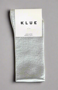 Glitter Lurex Socks - White