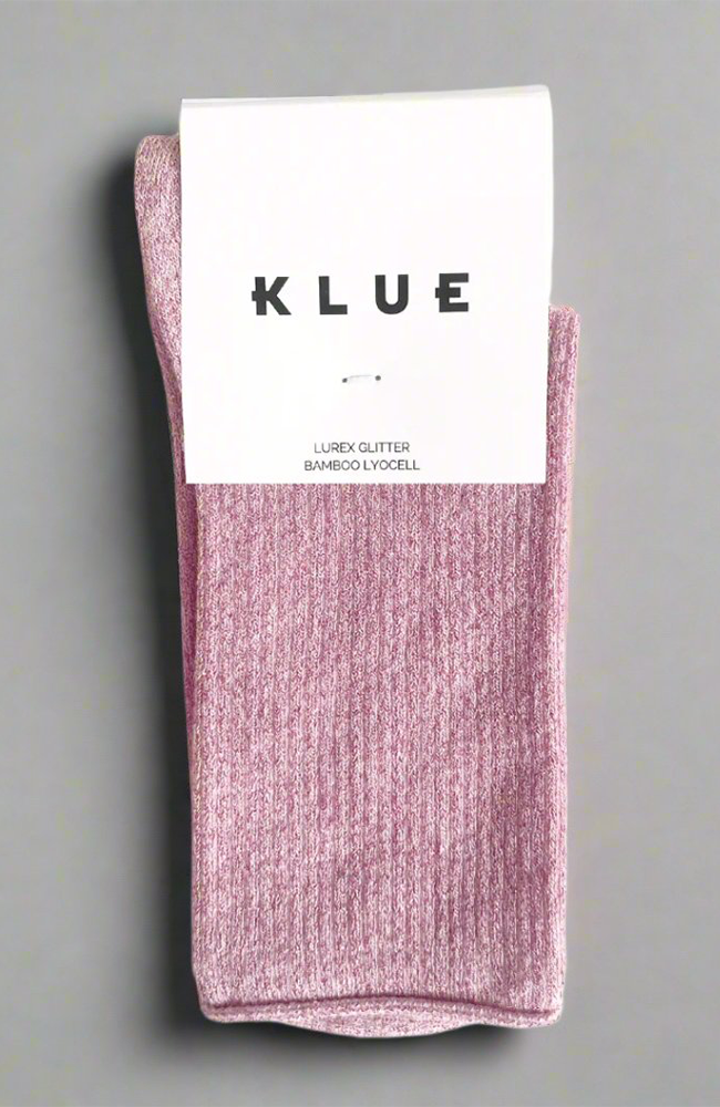 Glitter Lurex Socks - Pink