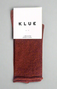 Glitter Lurex Socks - Red