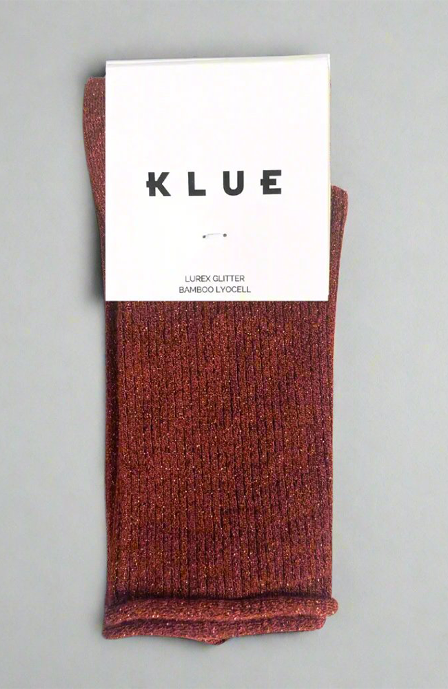 Glitter Lurex Socks - Red