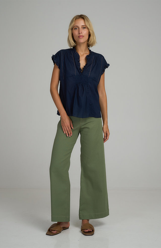 Daylesford Cotton Pant - Ivy