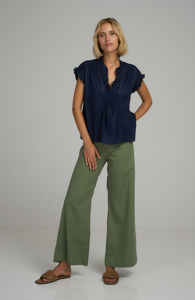 Daylesford Cotton Pant - Ivy