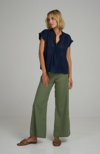 Daylesford Cotton Pant - Ivy