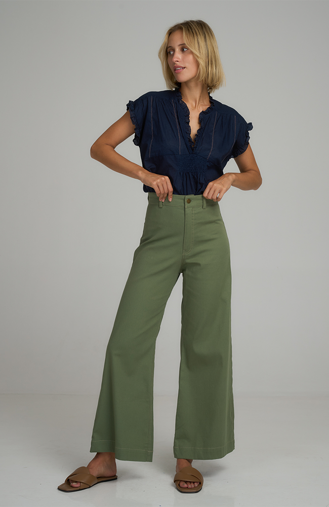 Daylesford Cotton Pant - Ivy