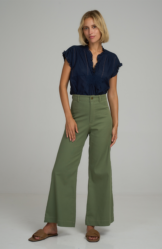 Daylesford Cotton Pant - Ivy